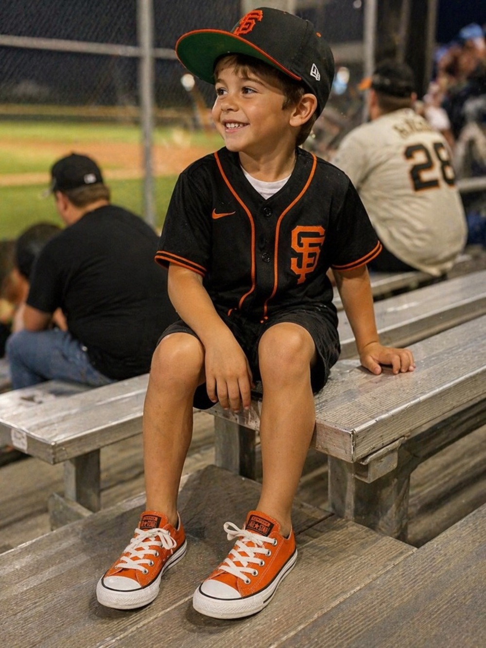 🔥Converse Kids Orange Low Top All Star Sneakers